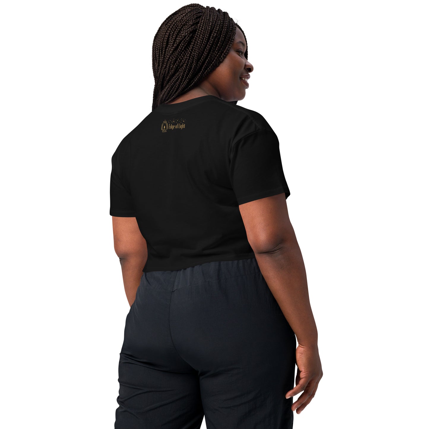 Women’s Ecofriendly Christian Crop T Shirt - Tree of Life 'Tropical'