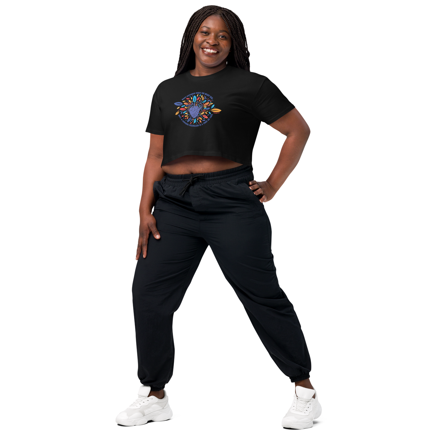 Women’s Ecofriendly Christian Crop T Shirt - Tree of Life 'Bold'