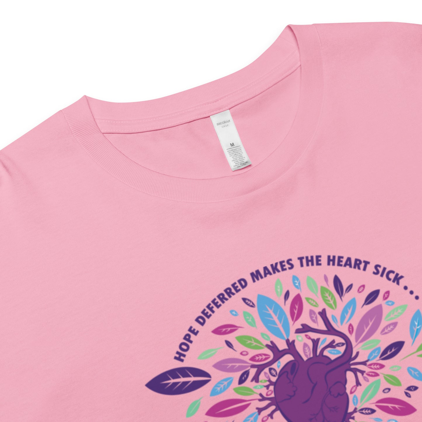Women’s Ecofriendly Christian Cropped T Shirt - Tree of Life 'Joy'