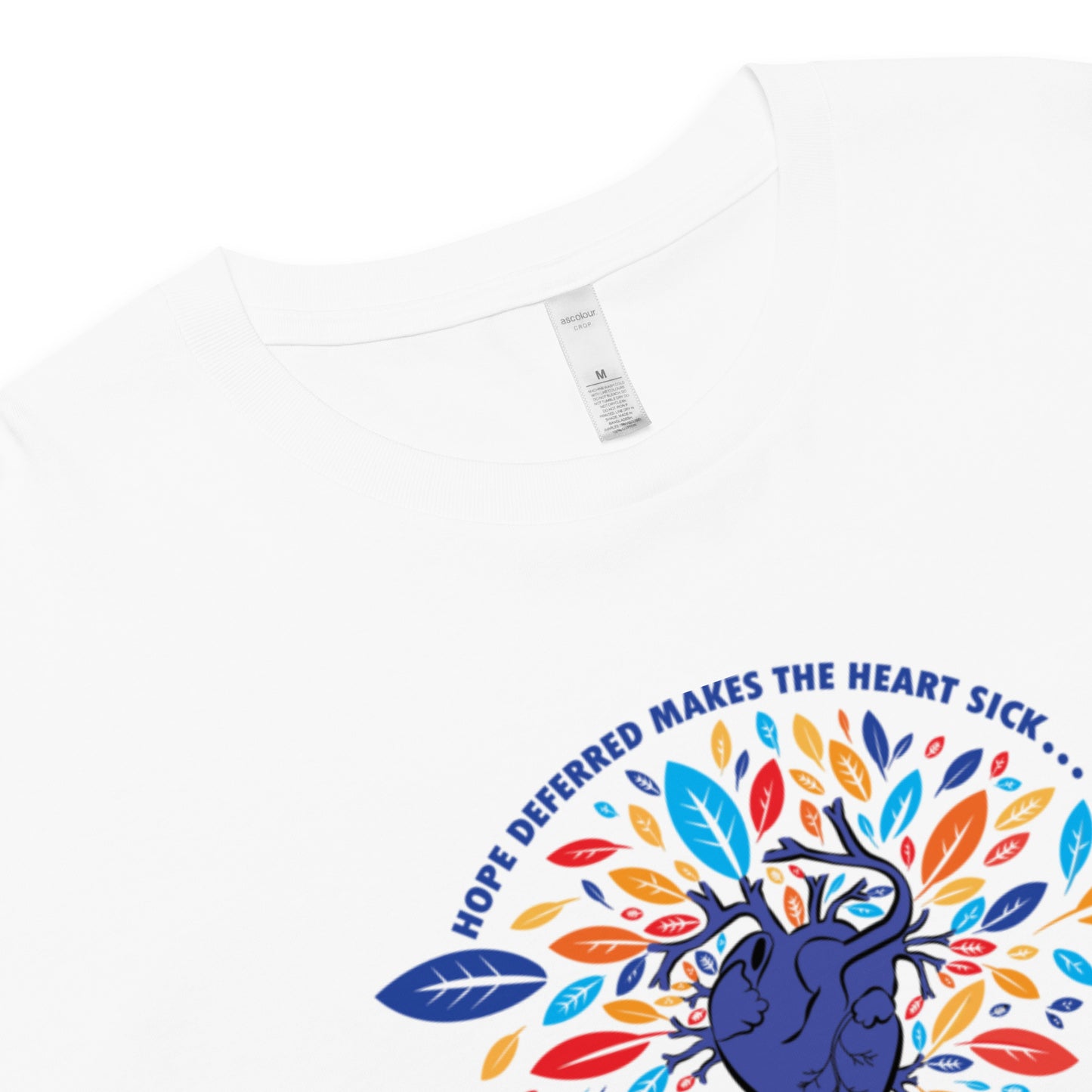 Women’s Ecofriendly Christian Crop T Shirt - Tree of Life 'Bold'