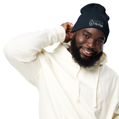 Edge of Light Organic Cotton Ribbed Beanie