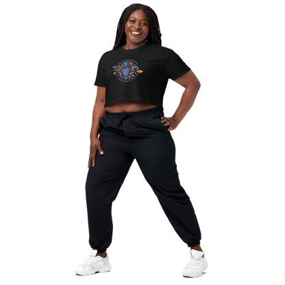 Women’s Ecofriendly Christian Crop T Shirt - Tree of Life 'Bold'