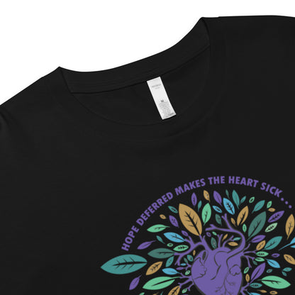 Women’s Ecofriendly Christian Crop T Shirt - Tree of Life 'Tropical'